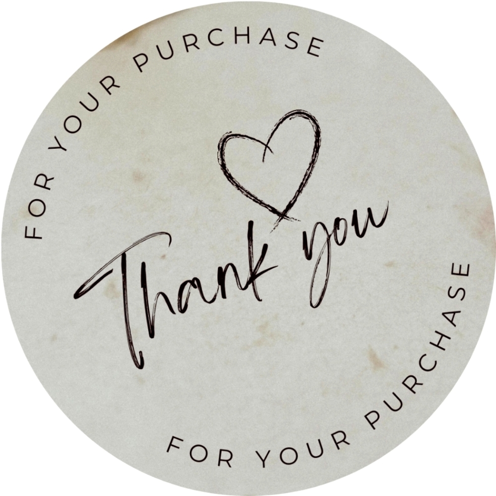 2" Thank You Stickers #LovelyThankYouStickers